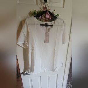Emery Rose white blouse size large